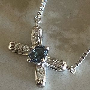 Fantastic Platinum Rare Natural Color Changing Alexandrite Diamond Necklace